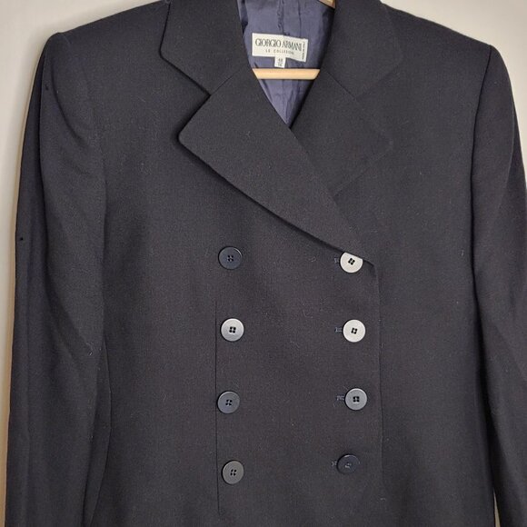 Giorgio Armani 8-Button Double-Breasted Blazer - Picture 4 of 8